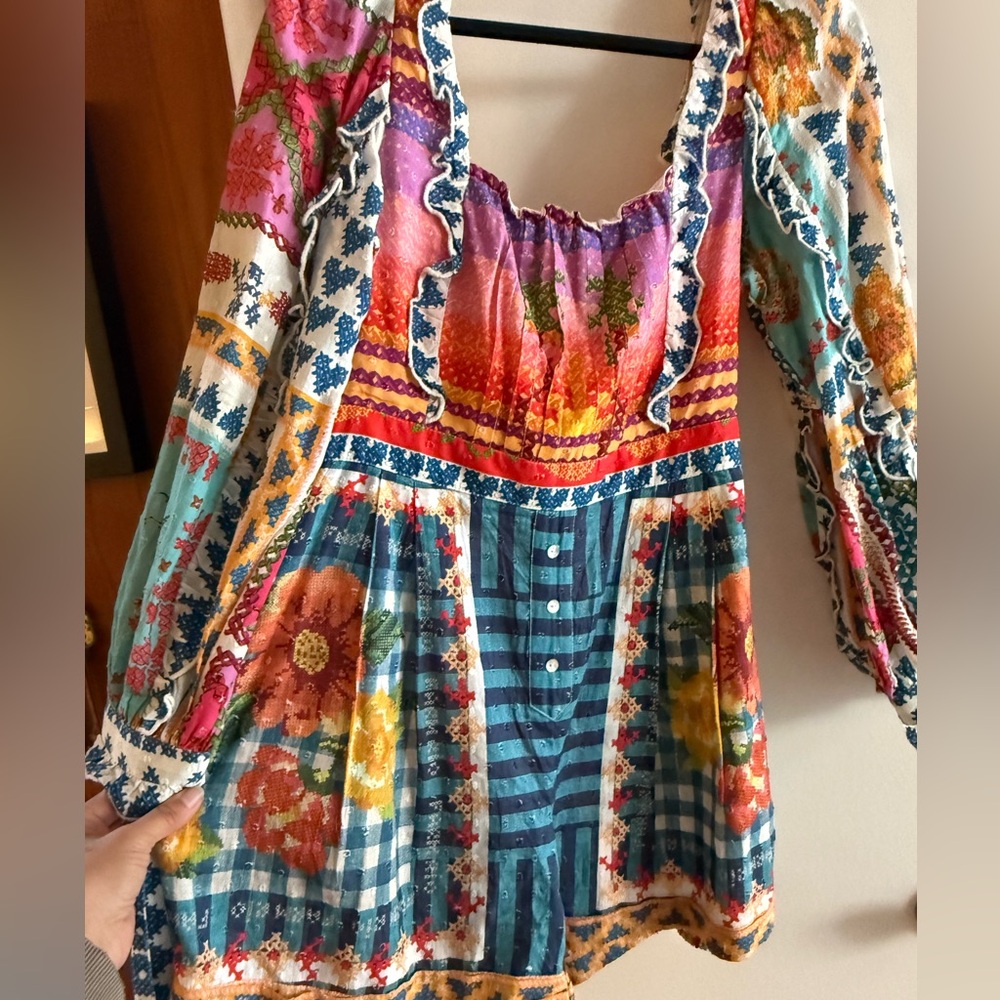 Farm Rio Summer Stitches Romper - Picture 4 of 15
